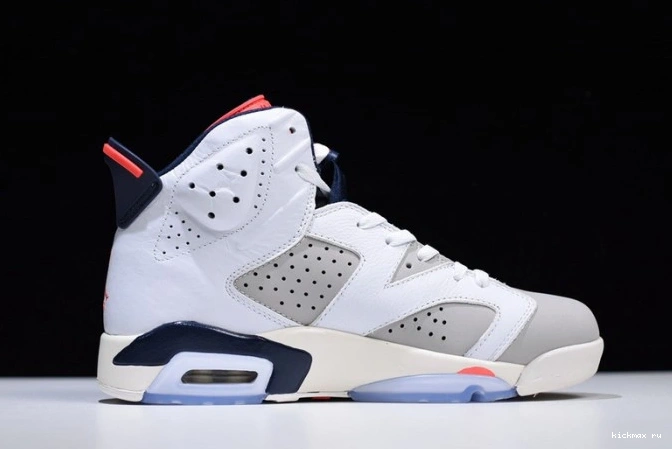 Rep Jordan White Infrared Tinker Grey-Sail 23-Neutral 384664-104 Retro 6 Air 0803